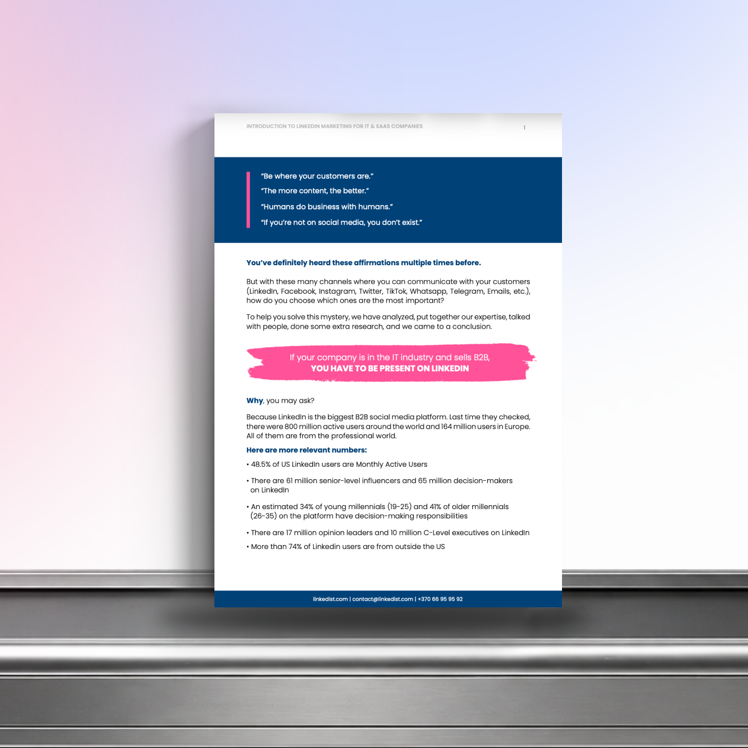 LinkedIn Marketing Strategy for IT & SaaS Companies